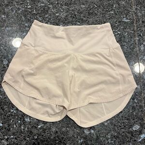 Lululemon 4” Mid Rise Speed-Ups - Color: Bone